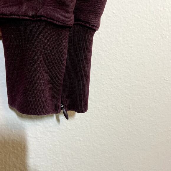 Yeezy Season 5 Jogger Oxblood Pintuck Cotton Ankle Zip Stitching Elastic Waist S - Picture 5 of 8